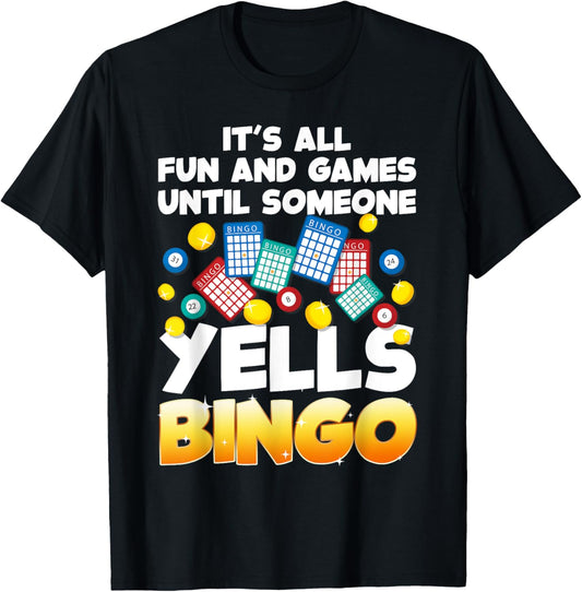 Best Bingo Novelty Women Bingo Lover Bingo Player T-Shirt - T-Shirt | Black