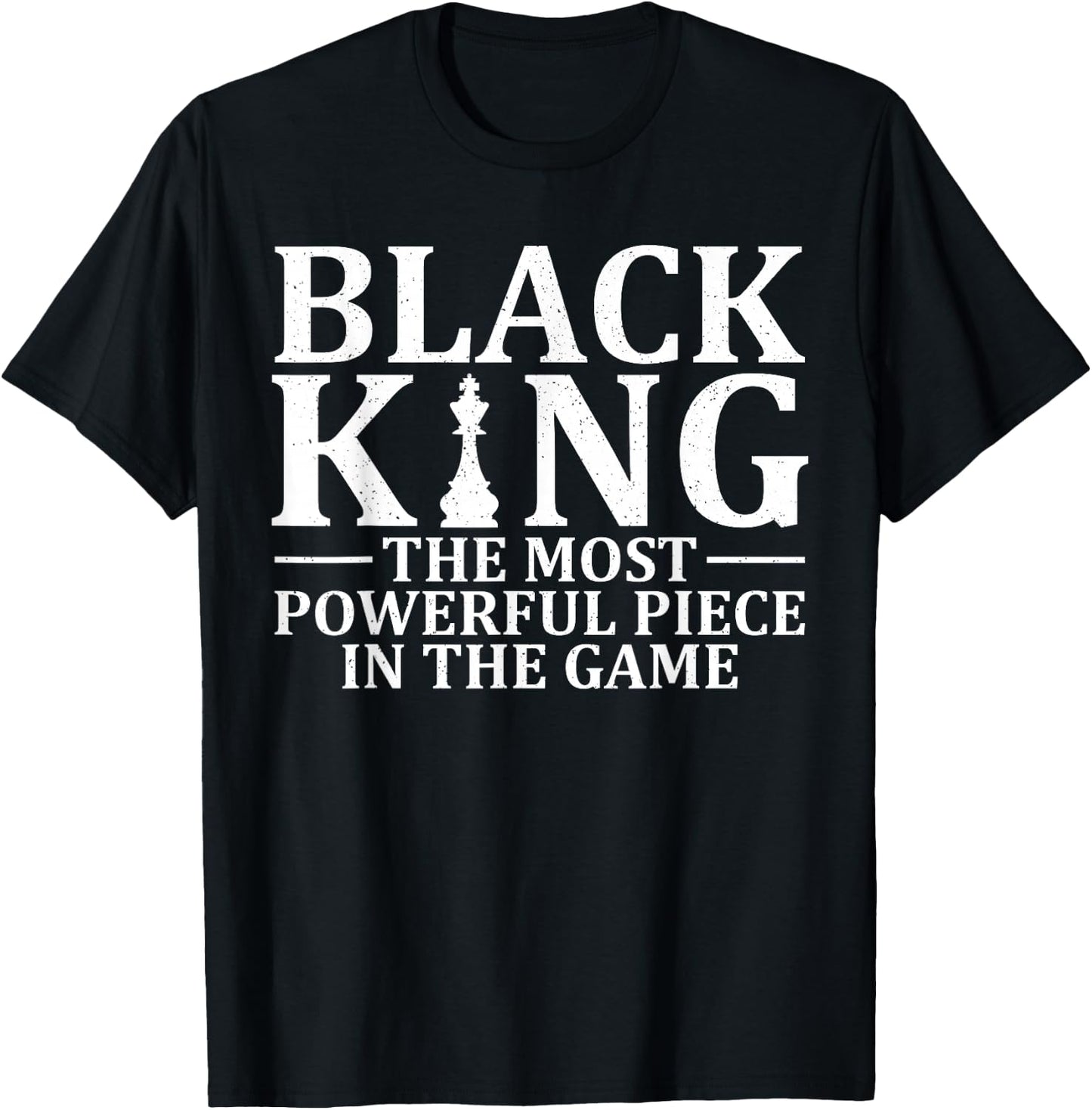 Best African King Design Dad Afrocentric Chess Lover T-Shirt - T-Shirt | Black