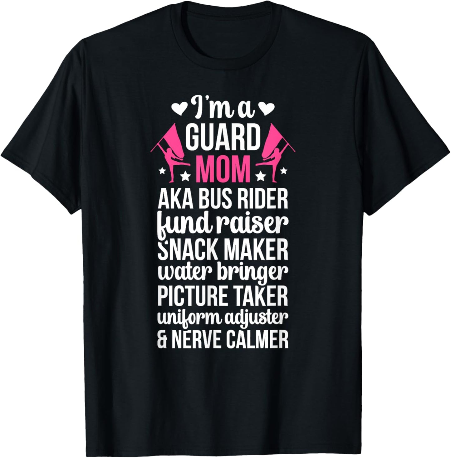 Color Guard Mom Definition Mom Of A Color Guard Member T-Shirt - T-Shirt | Black