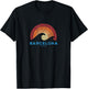 Barcelona Spain Espana Retro Surf Beach Vibe T-Shirt - T-Shirt | Black