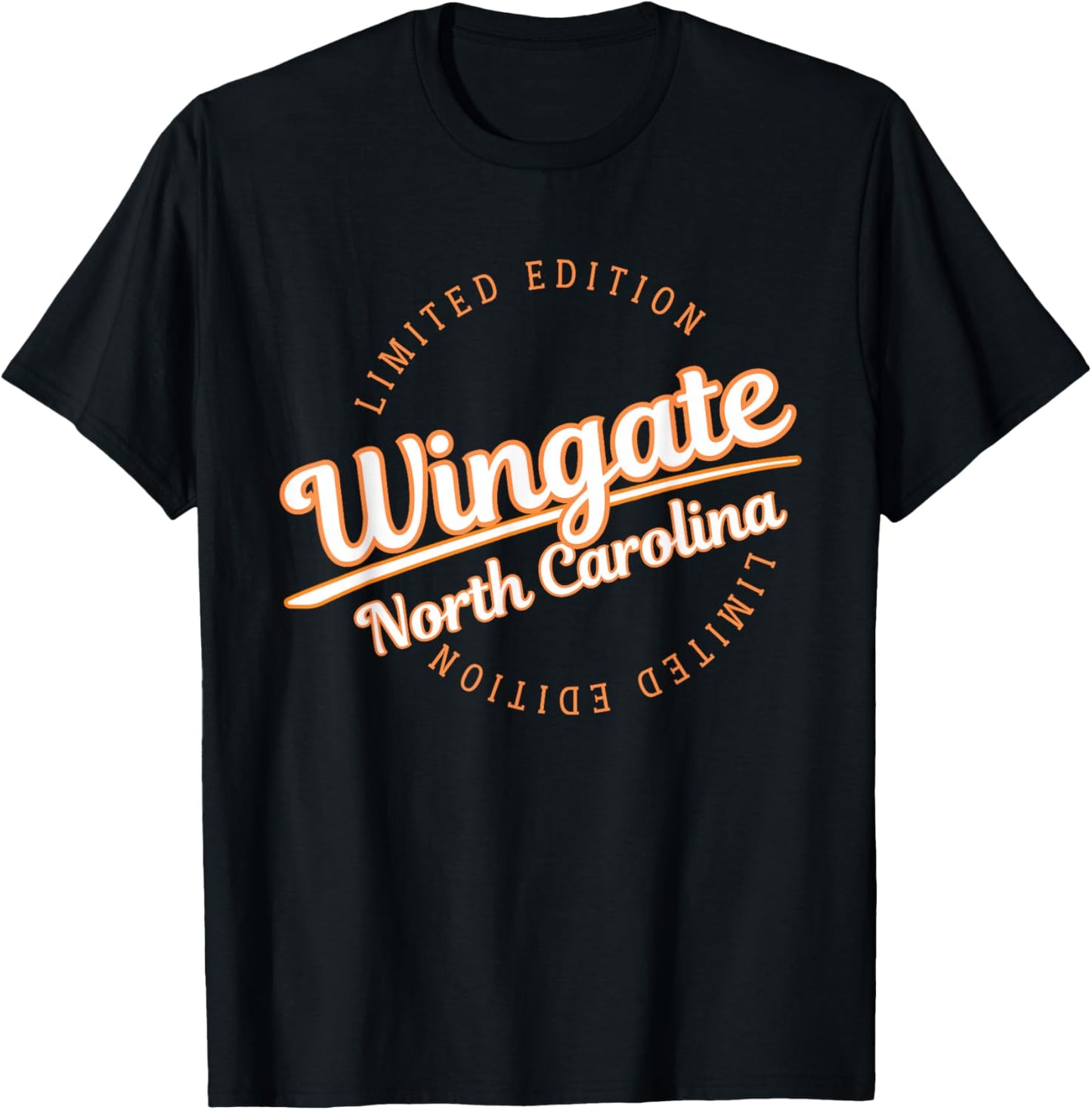 Retro Athletic Wingate NC Apparel T-Shirt - T-Shirt | Black