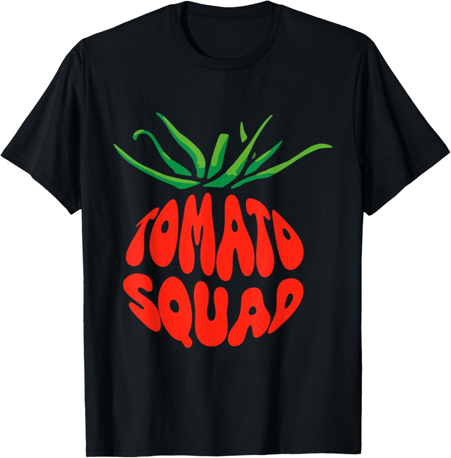 Tomato Squad Fruit Tomato Gardener Gardening T-Shirt - T-Shirt | Black