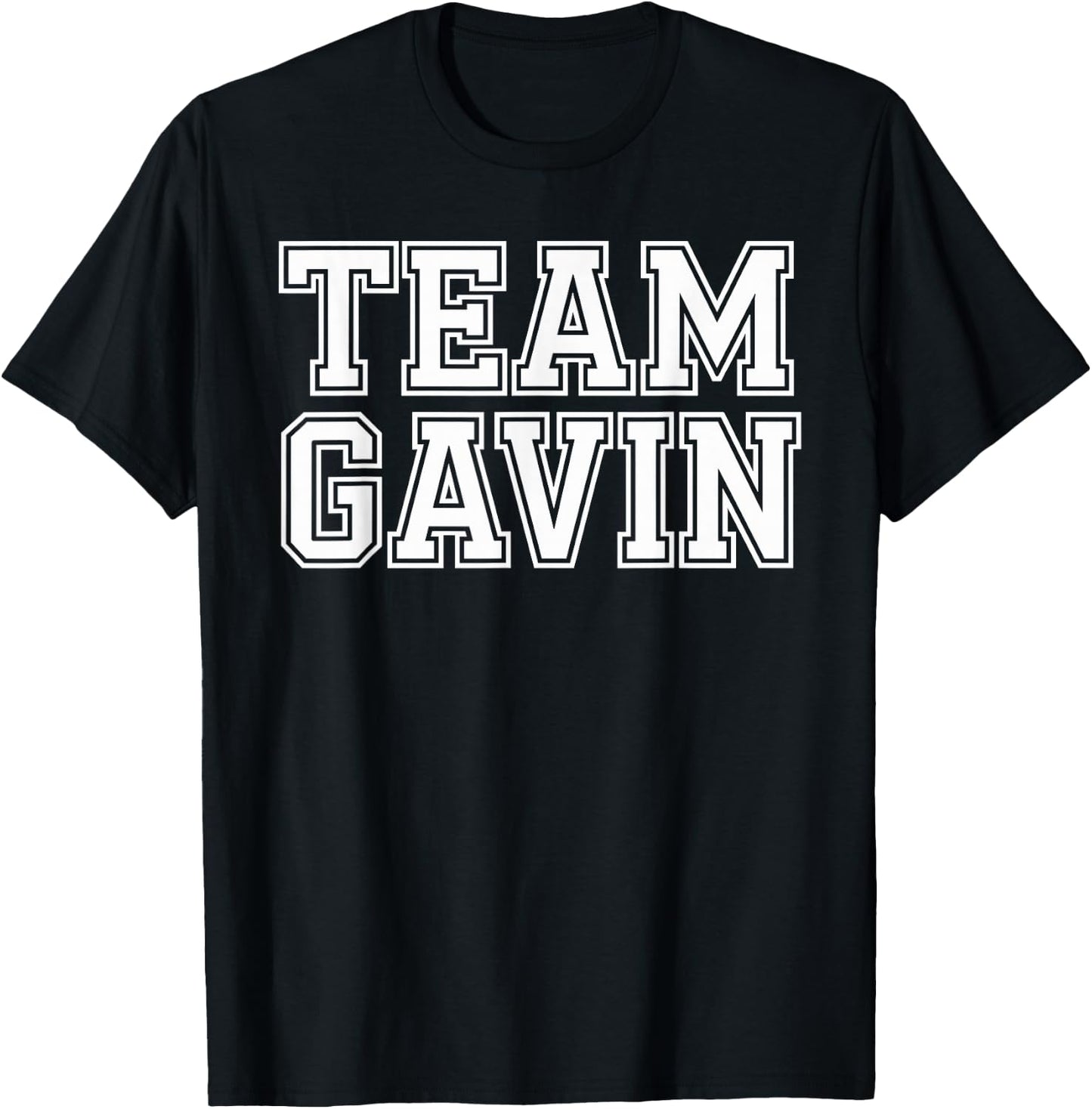 Team GAVIN Name Support GAVIN T-Shirt - T-Shirt | Black