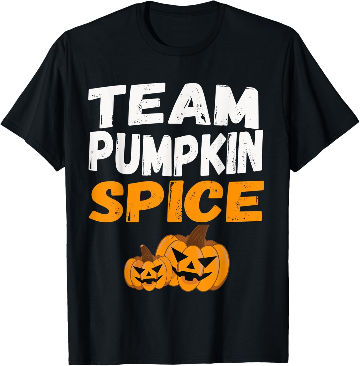 Matching Pumpkin Spice Group Apparel Cute Team Pumpkin T-Shirt - T-Shirt | Black