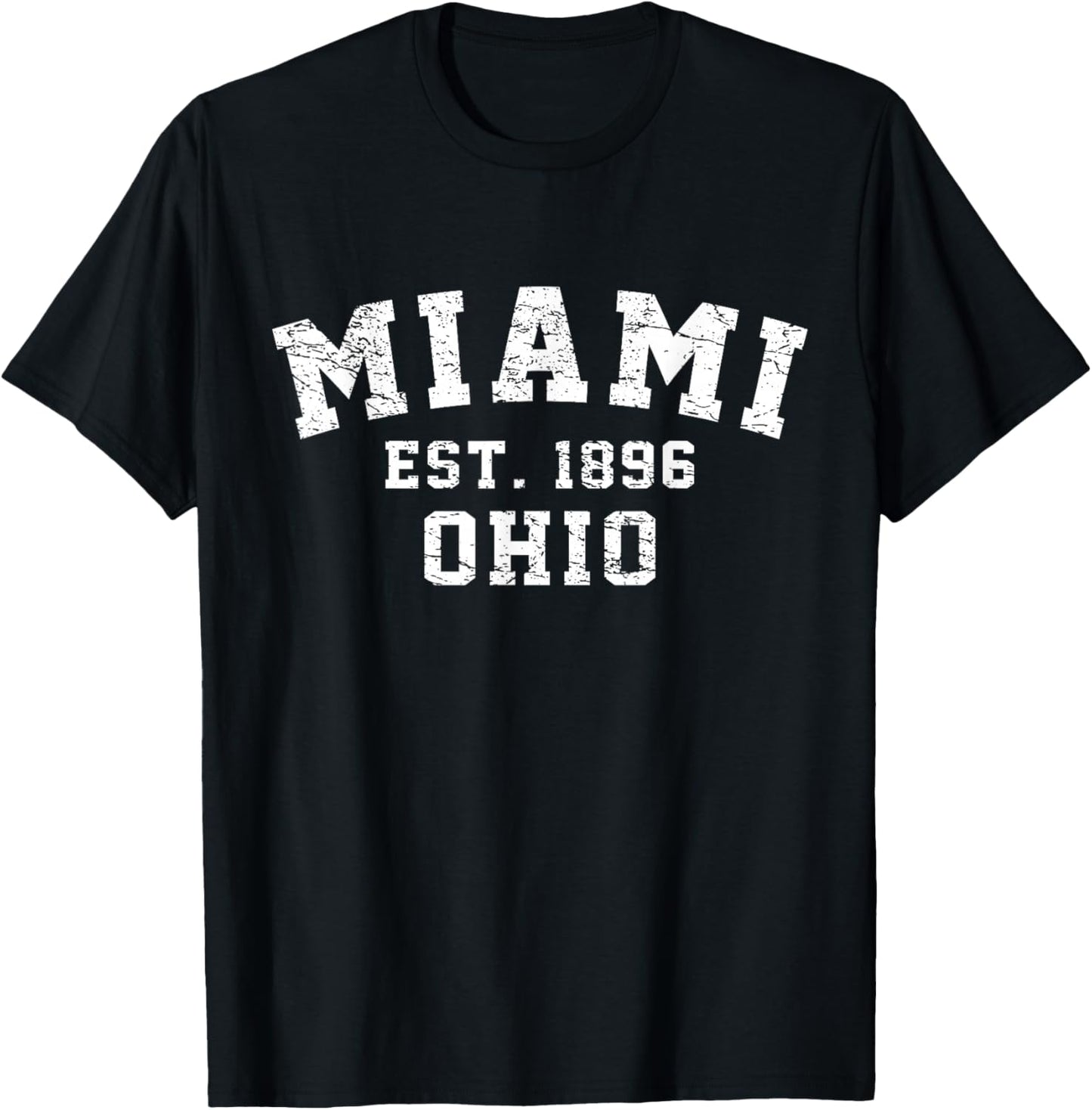 Vintage Est. 1896 Miami Ohio T-Shirt - T-Shirt | Black