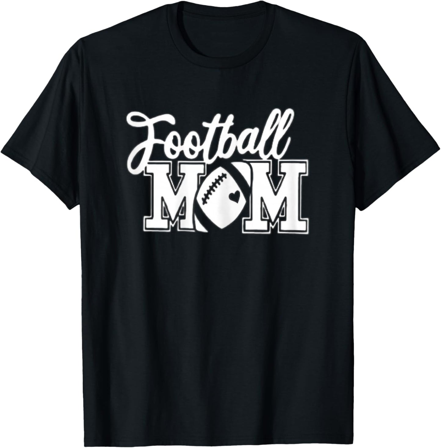 Football Mom | Senior Football Mom T-Shirt - T-Shirt | Black