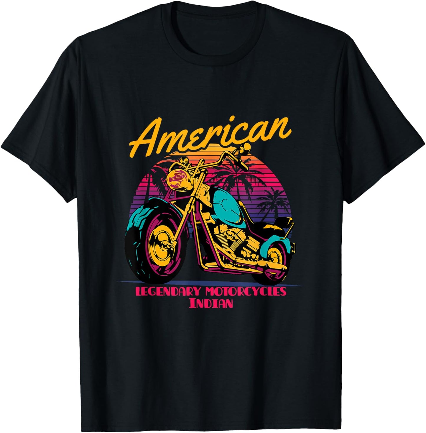 American legendary motorcycles Indian T-Shirt - T-Shirt | Black