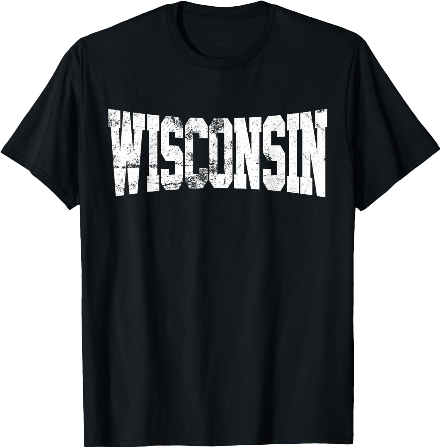 Vintage Wisconsin Wisconsin Red Retro Wisconsin T-Shirt - T-Shirt | Black