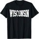 Vintage Wisconsin Wisconsin Red Retro Wisconsin T-Shirt - T-Shirt | Black