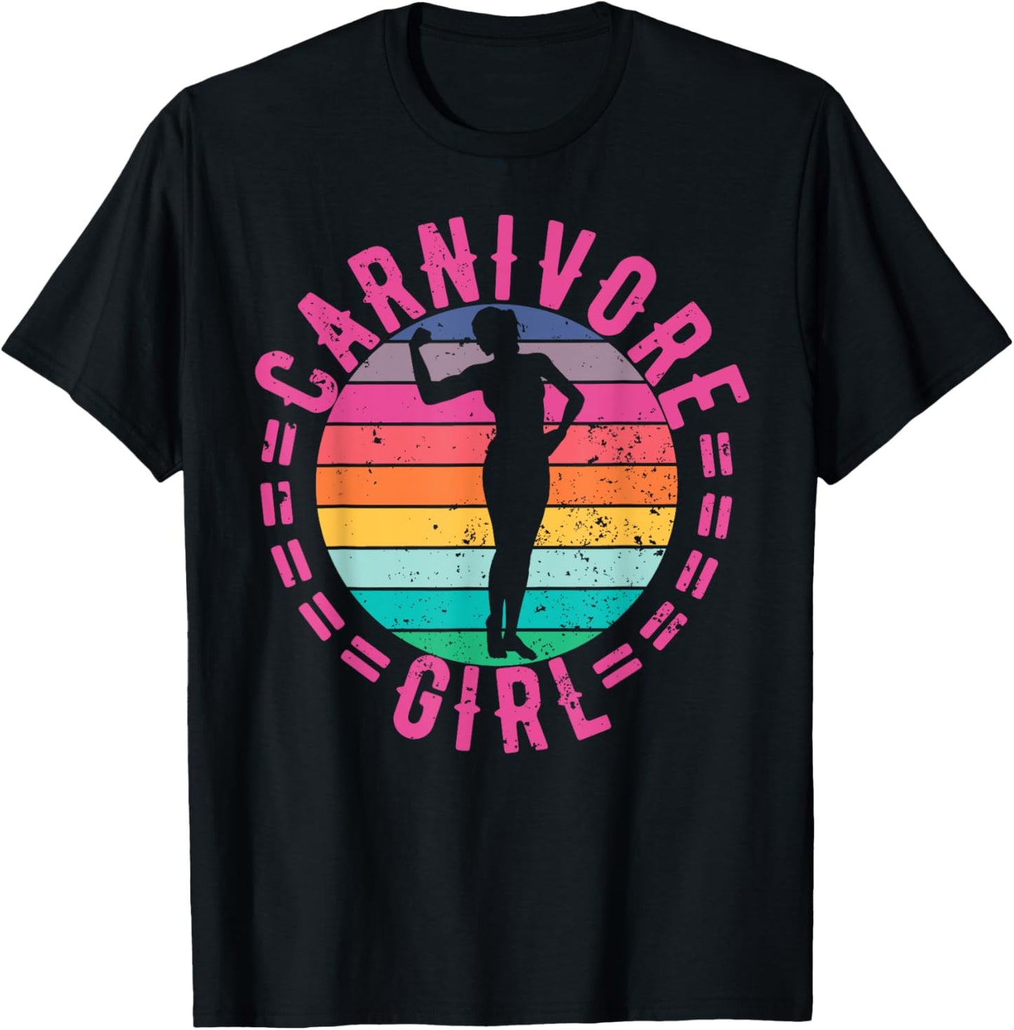Carnivore Girl Meat Eater Steak Lover Cute Fit Cowgirl Woman T-Shirt - T-Shirt | Black
