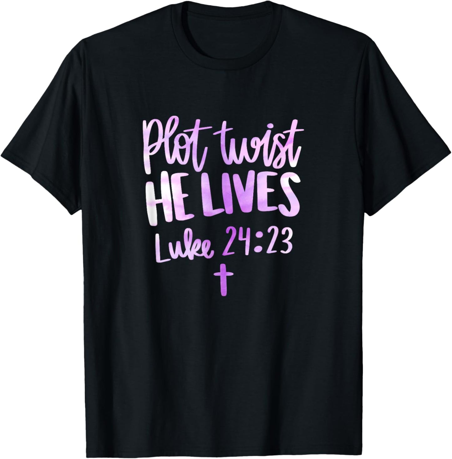 Plot Twist He Lives Jesus Christ Easter Easter Christian T-Shirt - T-Shirt | Black