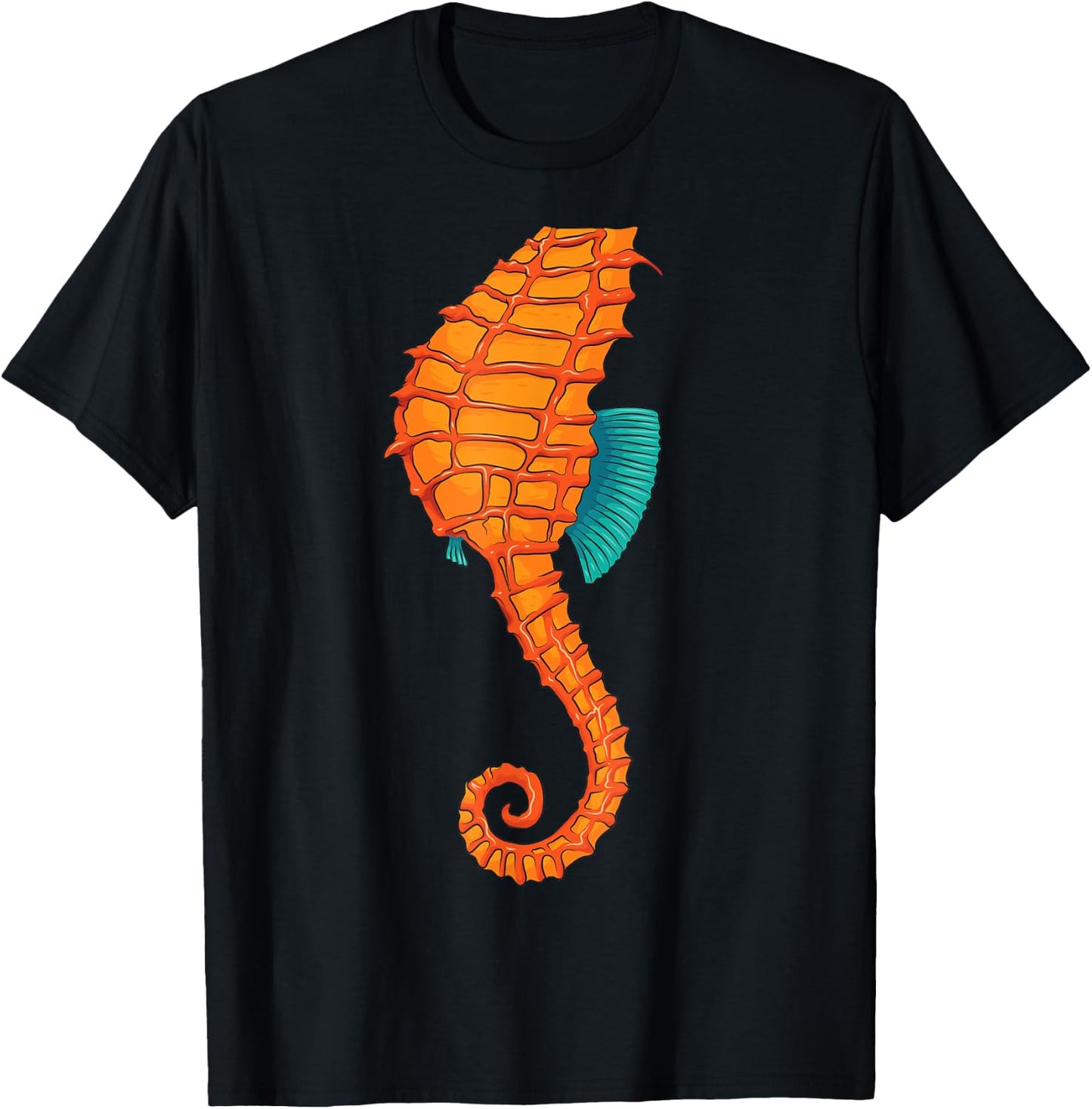 Cool Headless Seahorse Halloween Costume | Funny Lazy Gift T-Shirt - T-Shirt | Black