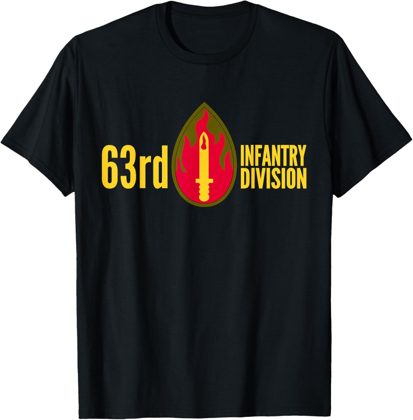 63rd Infantry Division Army Regional Support Command T-Shirt - T-Shirt | Black