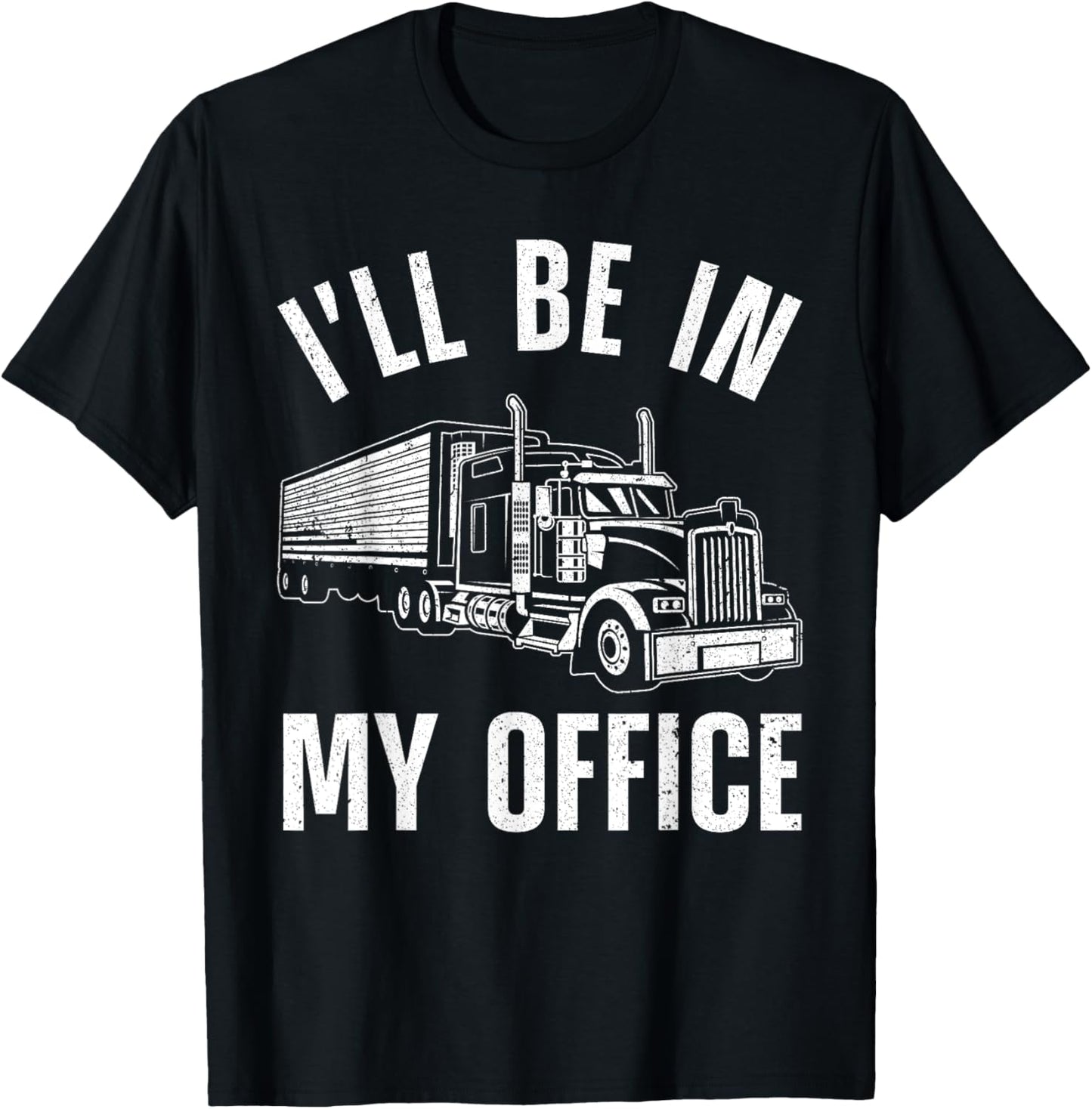 Funny Trucker Art Women Big Rig Trucker Truck Driver T-Shirt - T-Shirt | Black