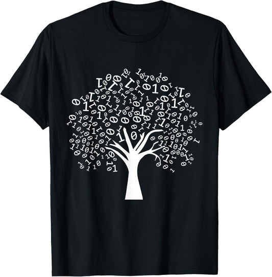 Binary Tree Computer Science Coding Programmer T-Shirt - T-Shirt | Black
