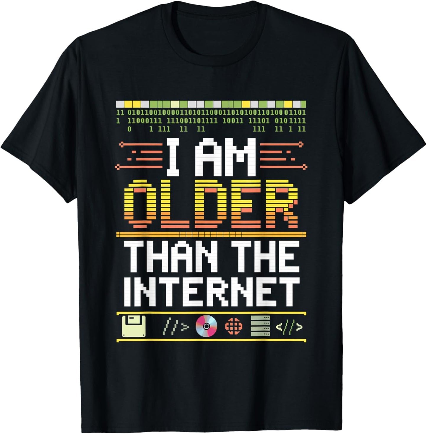 I Am Older Than The Internet Millennial Generation T-Shirt - T-Shirt | Black