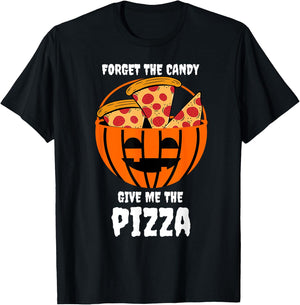 Pizza Pumpkin Jackolantern Costume Easy Halloween Gifts T-Shirt - T-Shirt | Black