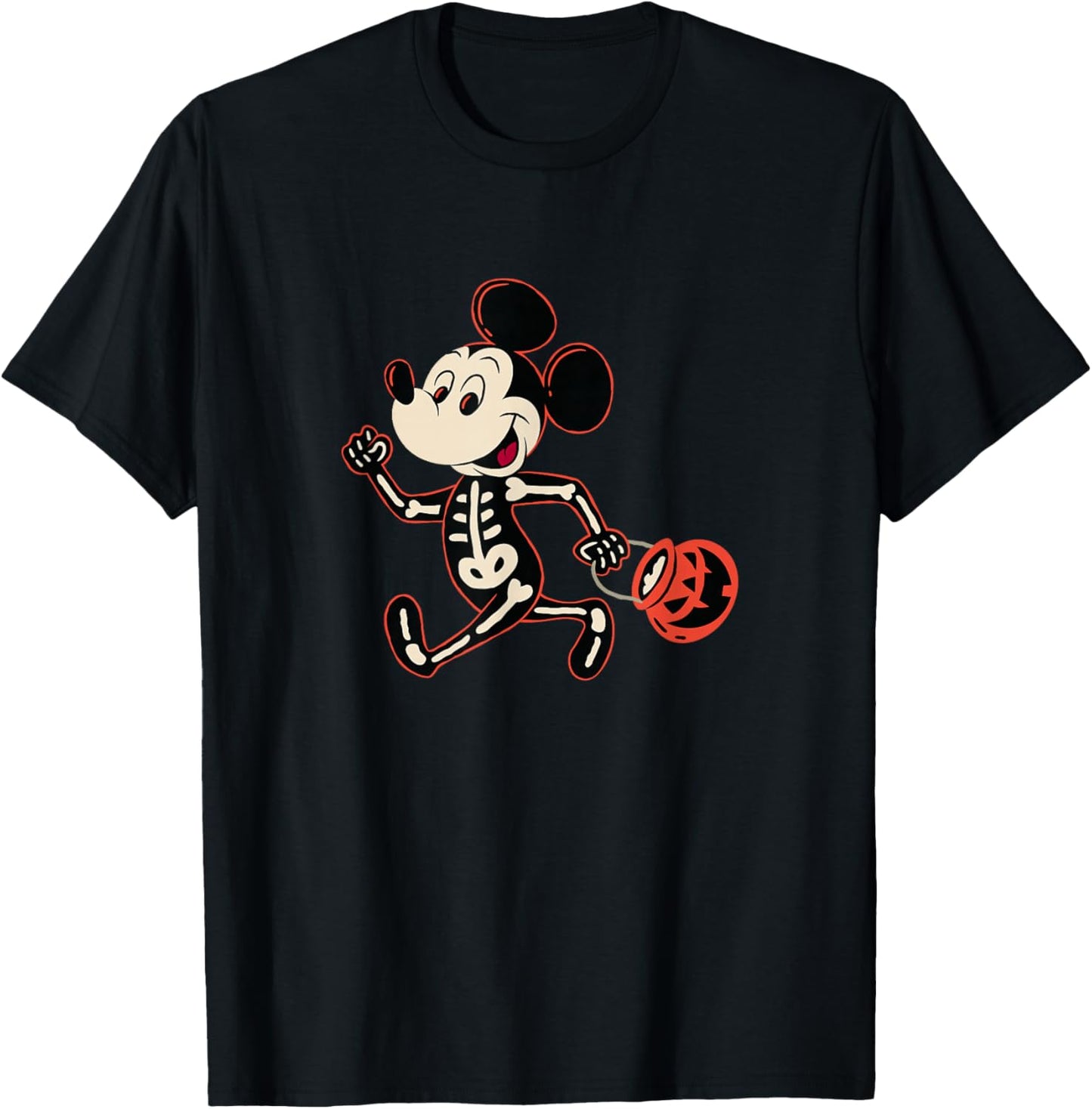Disney Mickey and Friends Halloween Skeleton Costume Walk T-Shirt - T-Shirt | Black