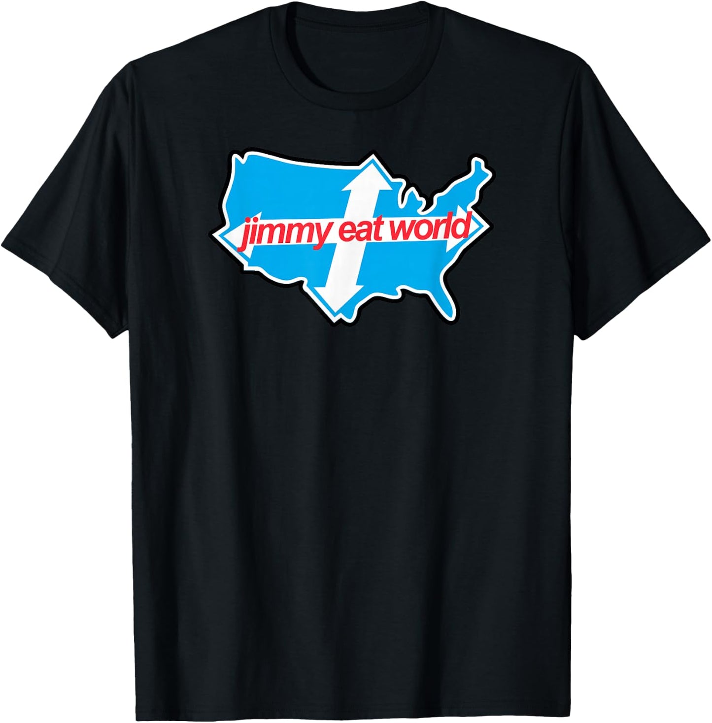Jimmy Eat World - Across America - Official Merchandise T-Shirt - T-Shirt | Black
