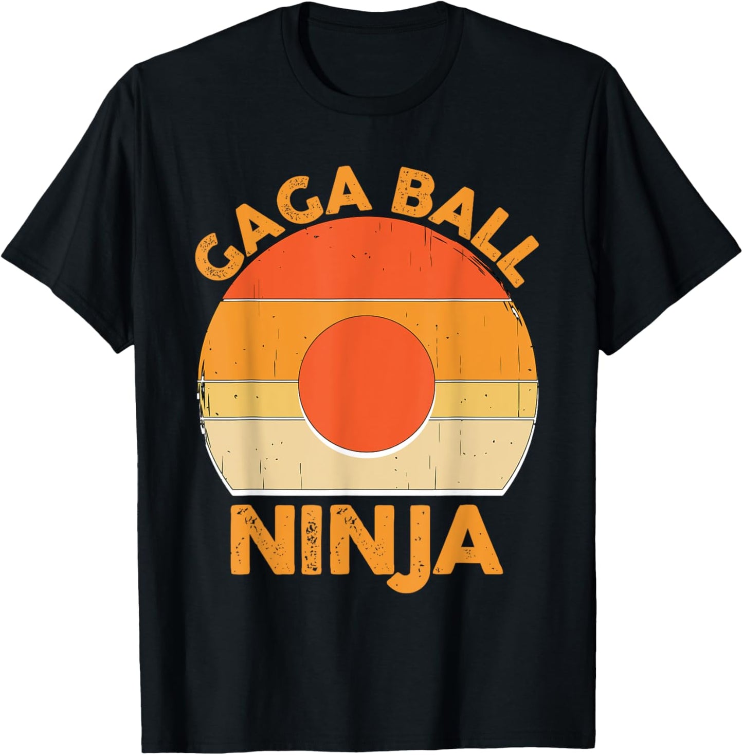 Gaga Balls Funny Dodgeball Sports Boys Girls Gaga Ball T-Shirt - T-Shirt | Black