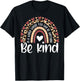 Unity Day Orange Anti Bullying Leopard Rainbow Kids Girls T-Shirt - T-Shirt | Black