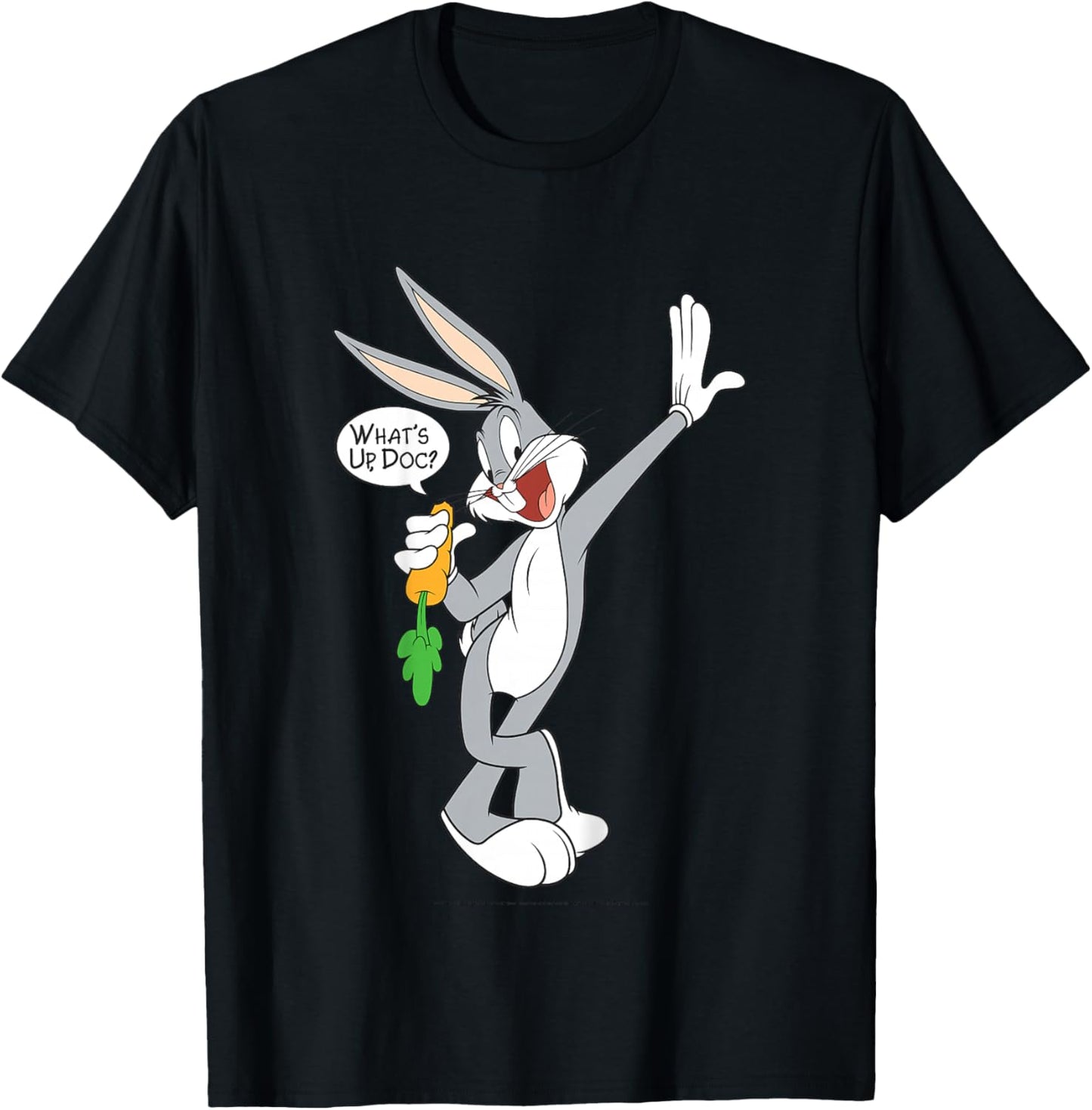 Kids Looney Tunes Youth Bugs Bunny Big Shot What's Up Doc? T-Shirt - T-Shirt | Black