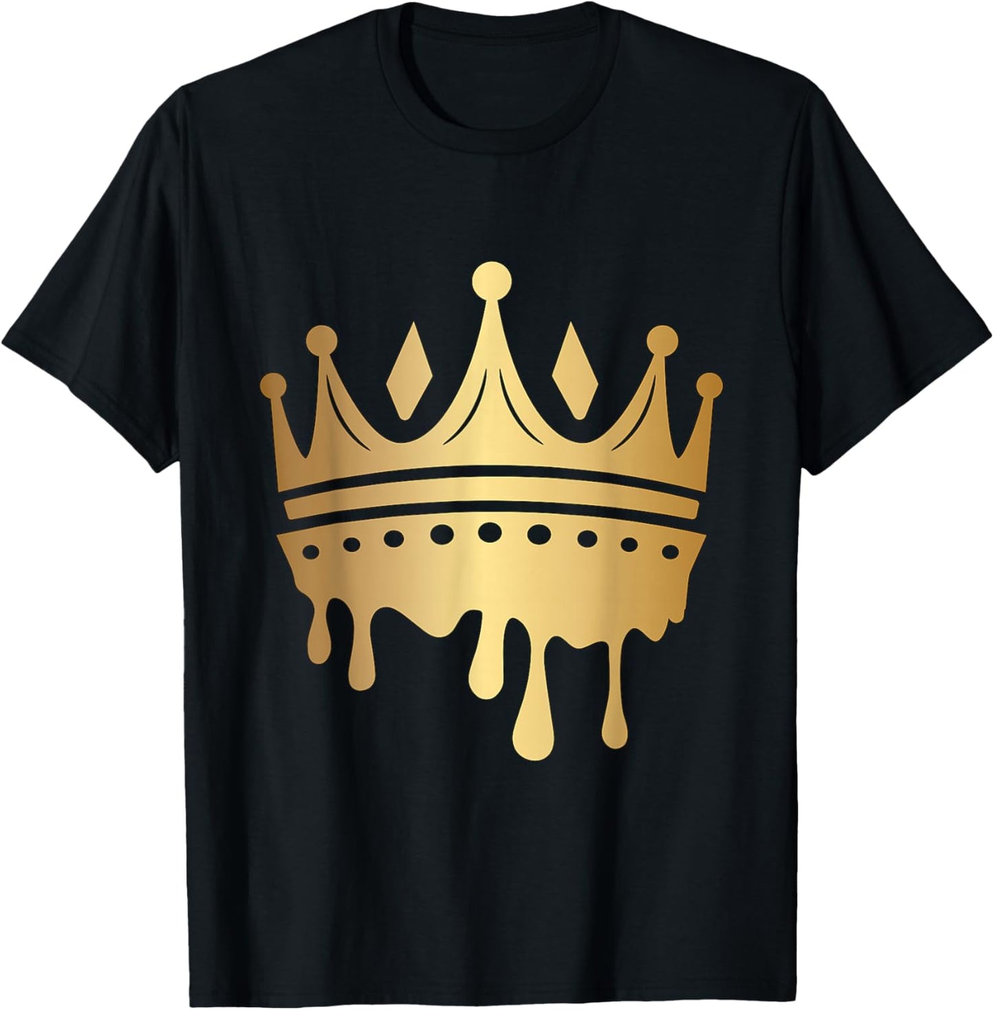 King Crown Golden T-Shirt - T-Shirt | Black