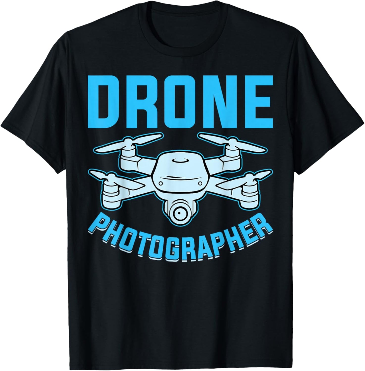 Drone Photographer - Aerial Photographer Photography Expert T-Shirt - T-Shirt | Black