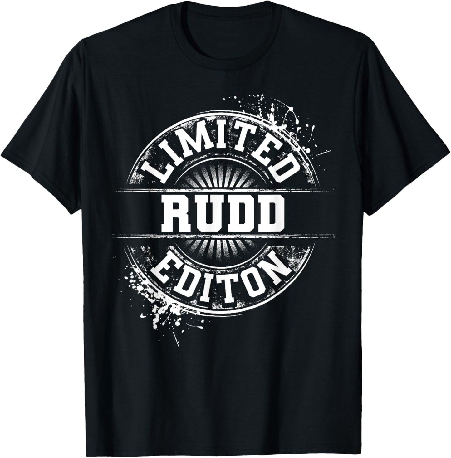 RUDD Funny Surname Family Tree Birthday Reunion Gift T-Shirt - T-Shirt | Black