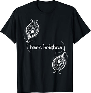Hare Krishna Krishna Designer T-Shirt - T-Shirt | Black
