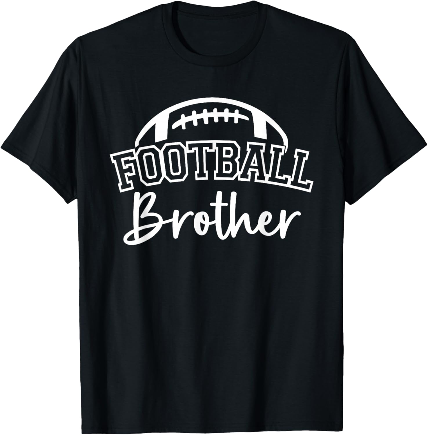 Football Brother Matching Family Football T-Shirt - T-Shirt | Black