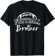 Football Brother Matching Family Football T-Shirt - T-Shirt | Black