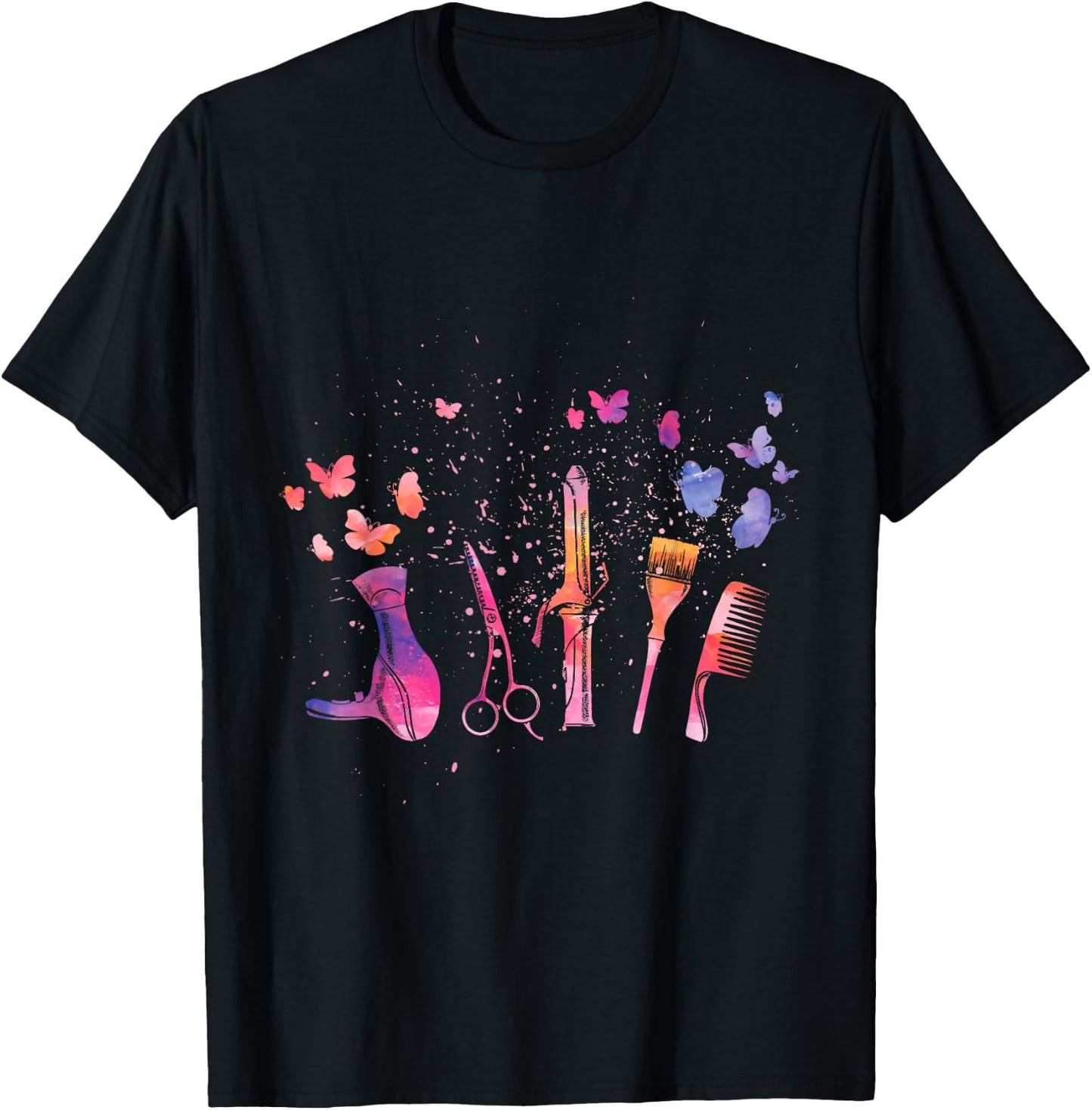 Hair Stylist Hairdresser Tools Makeup Artist & Hairstylist T-Shirt - T-Shirt | Black