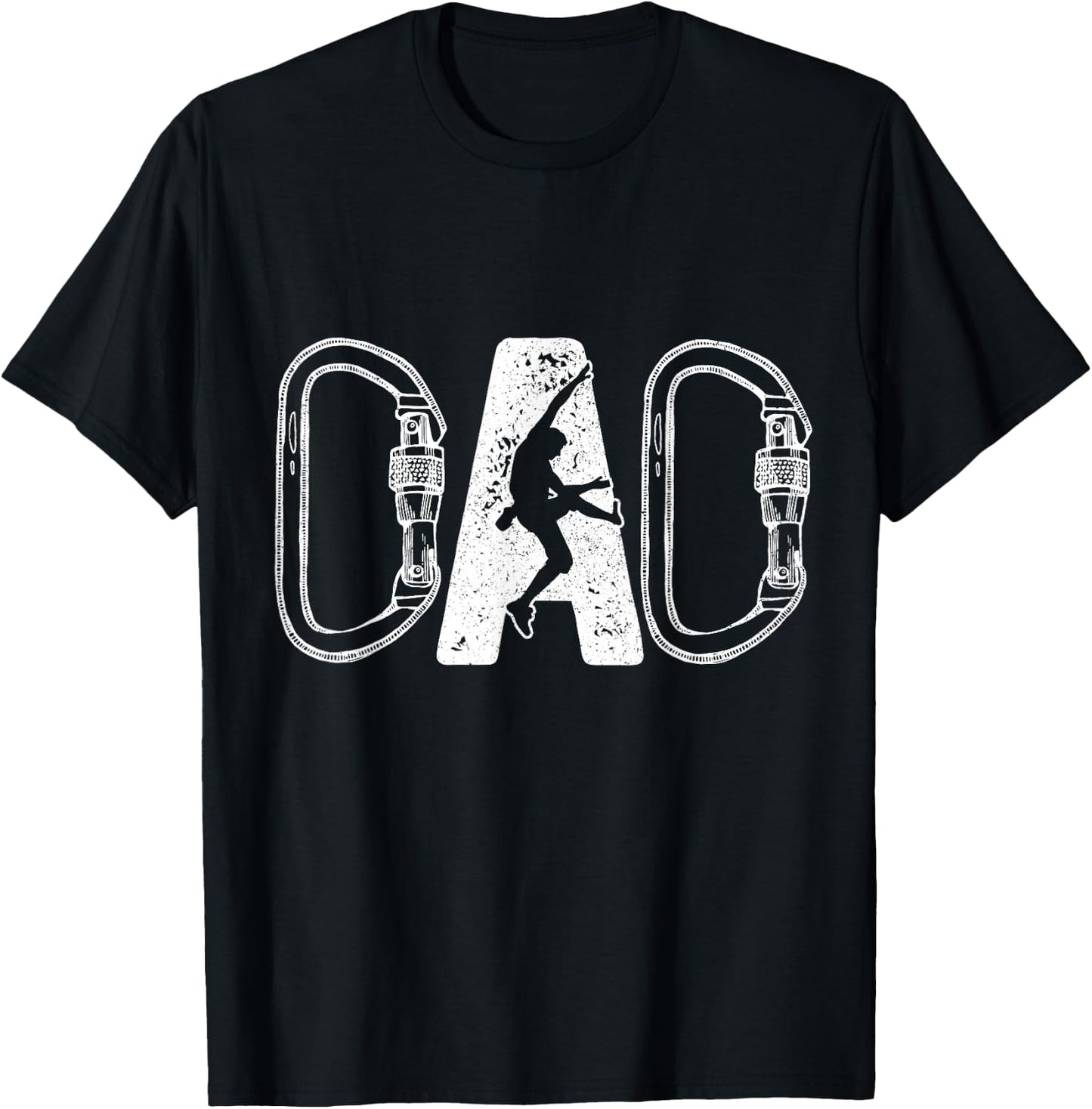 Climbing Dad Rock Climber Bouldering Father's Day T-Shirt - T-Shirt | Black