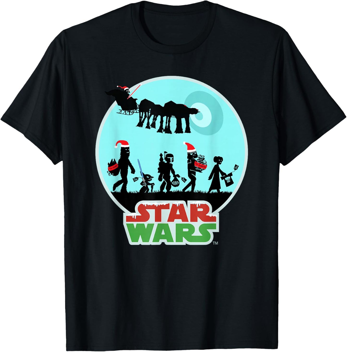 Star Wars Characters Holiday Gifts Death Star T-Shirt - T-Shirt | Black