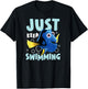 Finding Nemo - Dory Just Keep Swimming T-Shirt - T-Shirt | Black