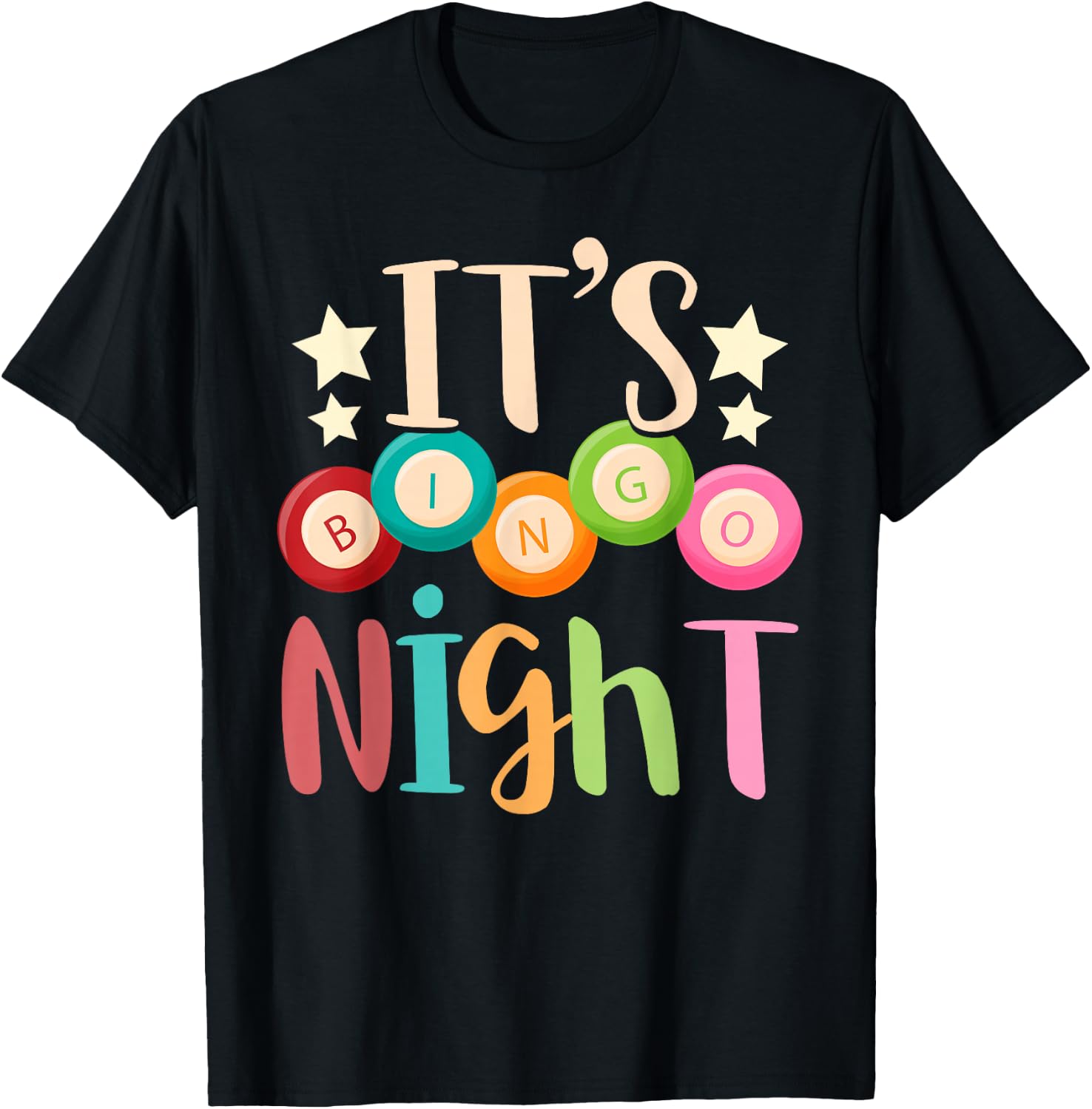 Its Bingo Night Bingo Player Gift Gambling Lottery Bingo Small T-Shirt - T-Shirt | Black
