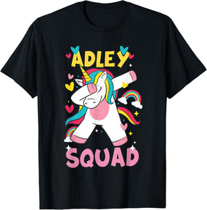 Adley Merch Unicorn Design T-Shirt - T-Shirt | Black