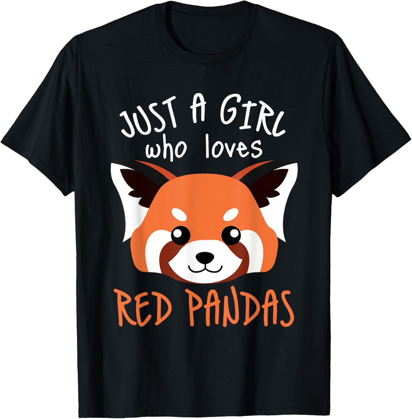 Red Panda Plushie Red Panda Tail Cute Red Panda Stuffed Toy T-Shirt - T-Shirt | Black