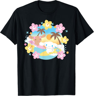 Cinnanoroll Surfing T-Shirt - T-Shirt | Black