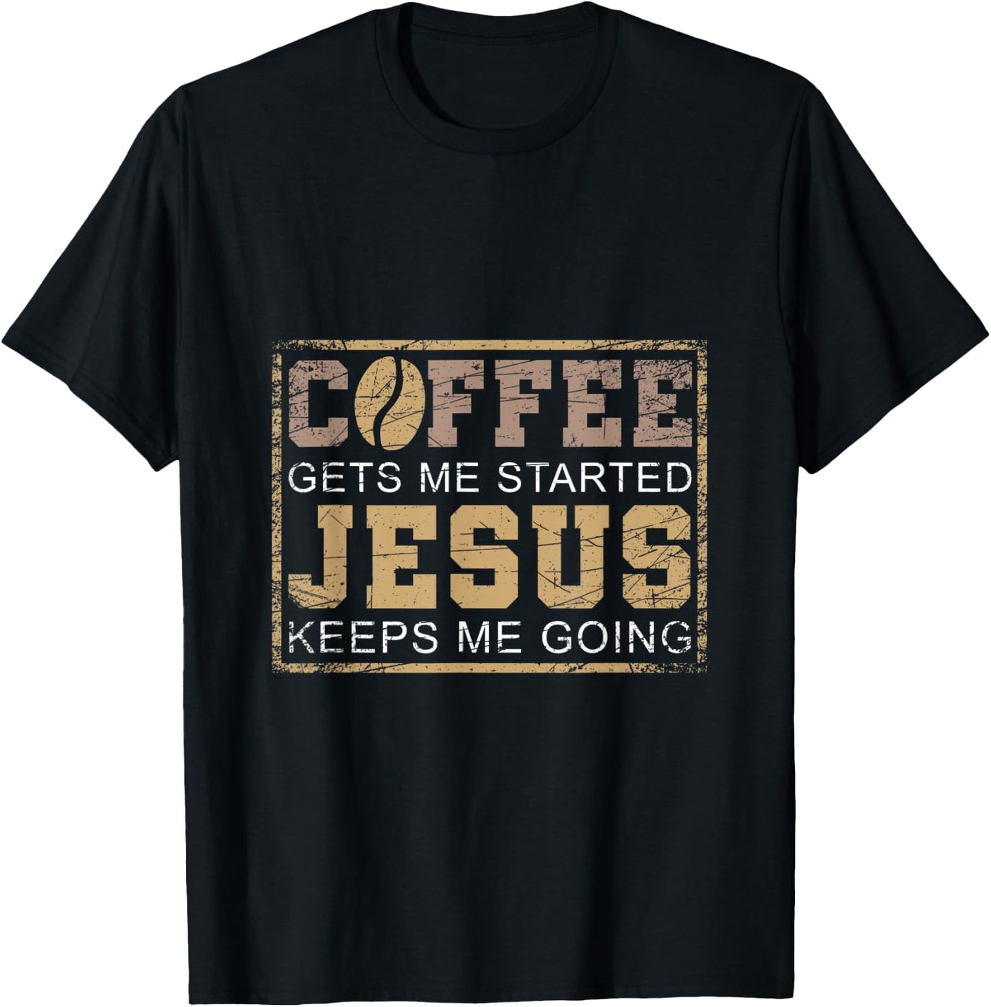 Bible Prayer Christian Coffee Barista Gift Jesus T-Shirt - T-Shirt | Black