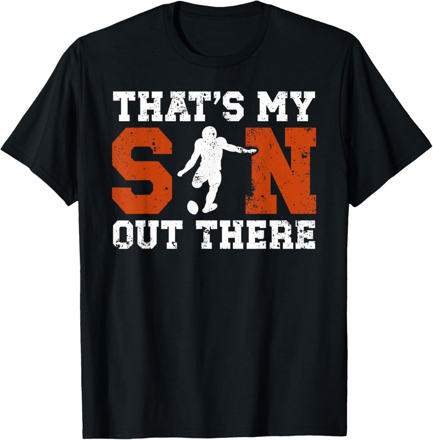 My Son Football Kicker Dad Of A Football Kicker Father T-Shirt - T-Shirt | Black
