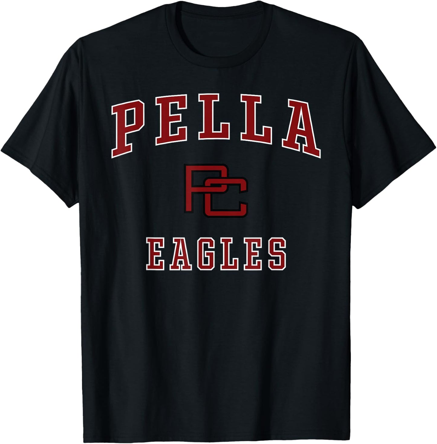 Pella Christian High School Eagles T-Shirt - T-Shirt | Black