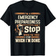 I'm A Emergency Preparedness I Don't Stop T-Shirt - T-Shirt | Black