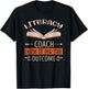 Literacy Coach Doing It For The Outcome Literacy Teacher T-Shirt - T-Shirt | Black