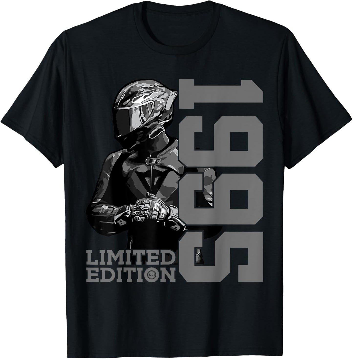 Limited Edition 1995 Biker Motorcycle 30th Birthday T-Shirt - T-Shirt | Black