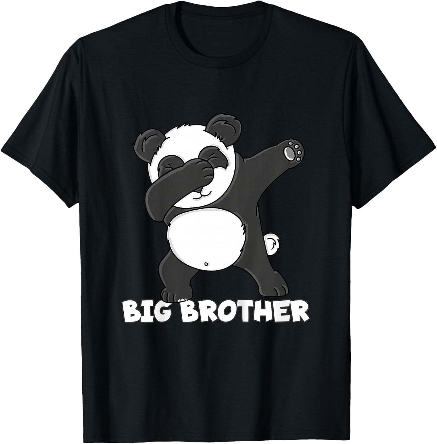 Kids Big Brother Shirt Dabbing Panda T-Shirt - T-Shirt | Black