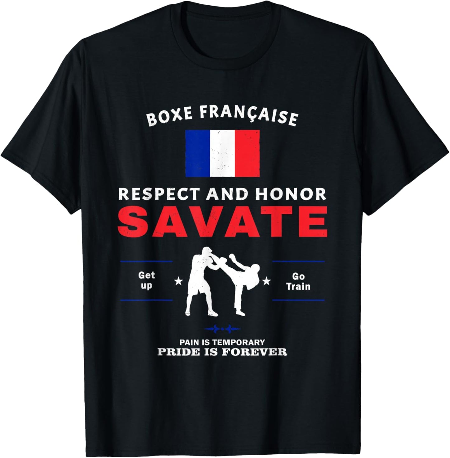 Savate French Kickboxing Savate Fighter T-Shirt - T-Shirt | Black
