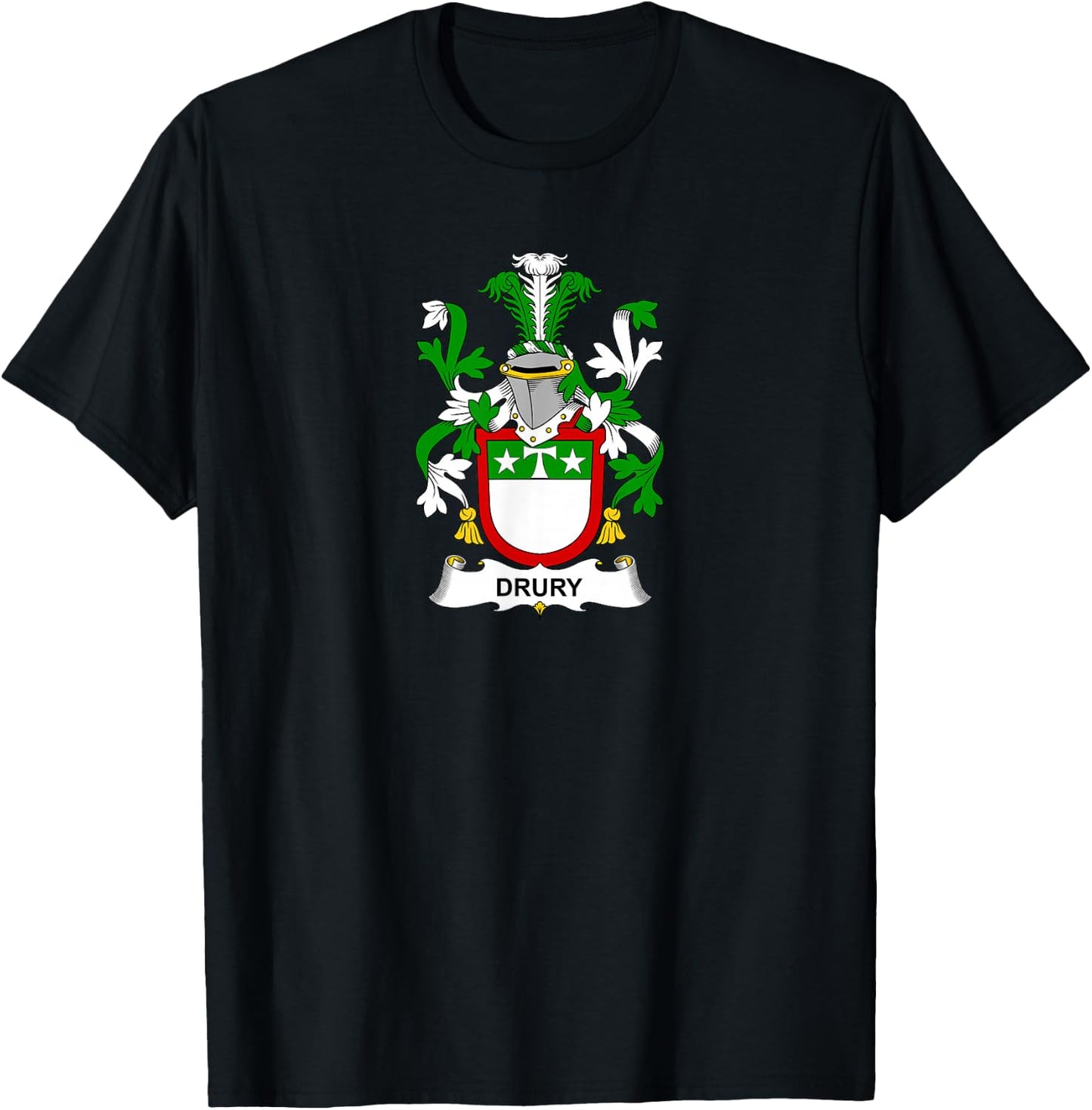 Drury Coat of Arms - Family Crest Shirt T-Shirt - T-Shirt | Black