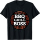 Barbecue BBQ Grill Boss Steak, Smoker, Chicken, Pork T-Shirt - T-Shirt | Black